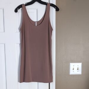 Splendid Layers Supima Long Tank Stretchy Large